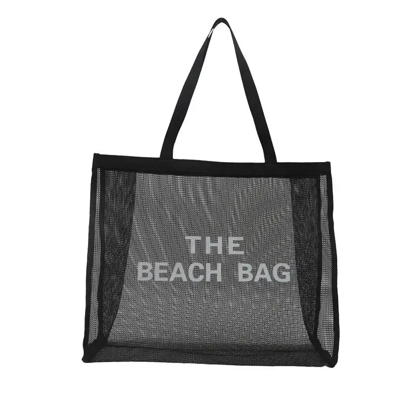 grand sac en maille réutilisable pour femmes, sac de rangement pour la piscine, les voyages/natation, sac de rangement à séchage rapide pour la douche