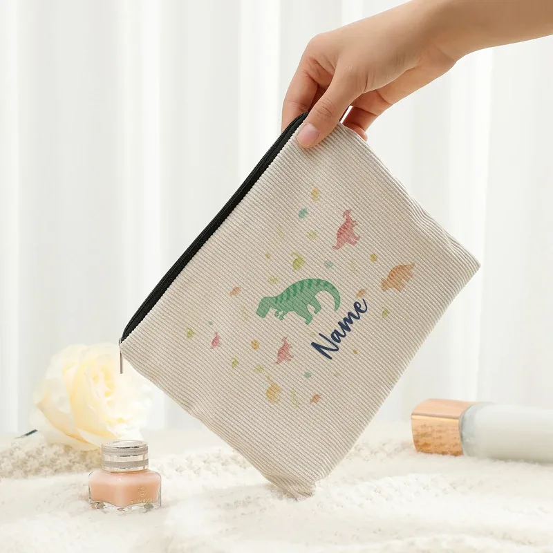 personnalisable avec nom dinosaure pastel vintage cirque motifs d'animaux de mer trousse de toilette maquillage sac de voyage garçon enfants amis cadeaux