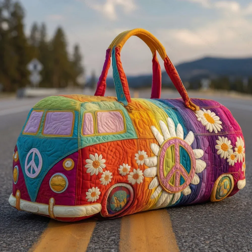 sac de voyage matelassé 3d, sac fourre-tout artisanal, sac de voyage grande capacité, sac à main pour courtes distances