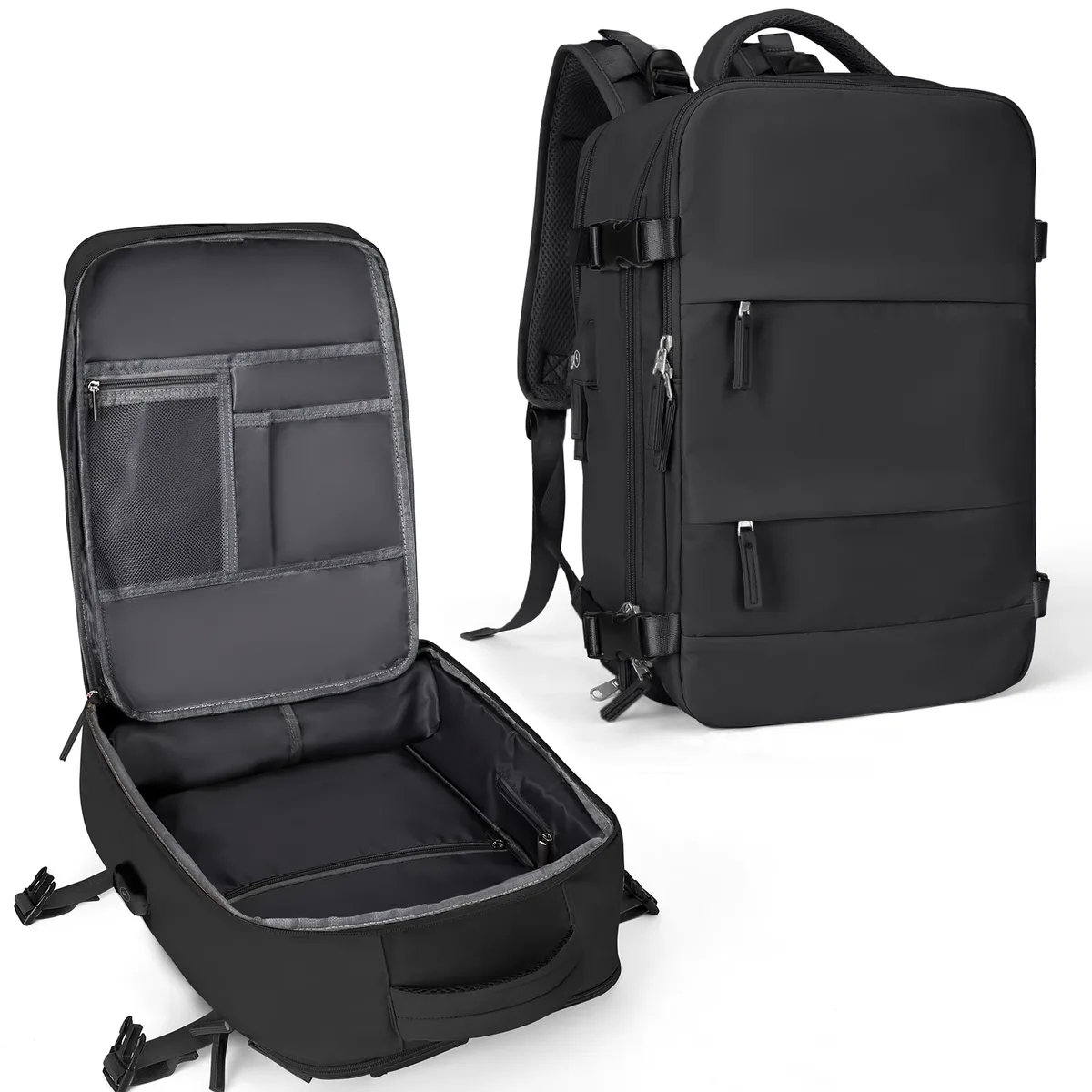 grand sac à dos de voyage pour hommes, sac à dos étanche pour ordinateur portable approuvé par le vol de la compagnie aérienne, sac à dos de transport antivol, sac à dos de randonnée