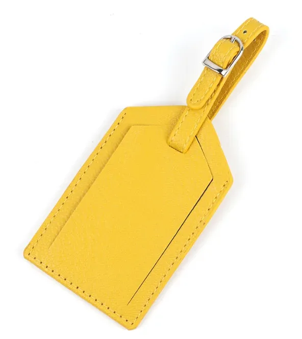 étiquette de bagage étanche chancelier créative, étiquette suspendue en cuir, carte d'embarquement touristique, à la mode