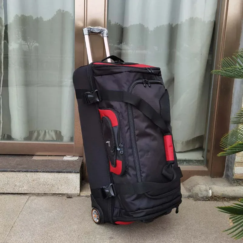 vnelstyle – valise de voyage étanche de grande capacité, sac à roulettes en tissu oxford, valise à roulettes pour femmes et hommes, boîte de 27 "30"