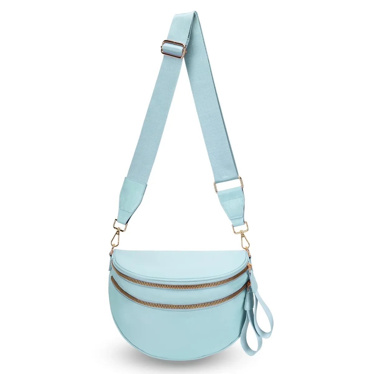 sac banane à carreaux pour femmes, sac banane décontracté, grande capacité, sangle réglable, sac à bandoulière simple pour maman, fourre-tout de voyage quotidien