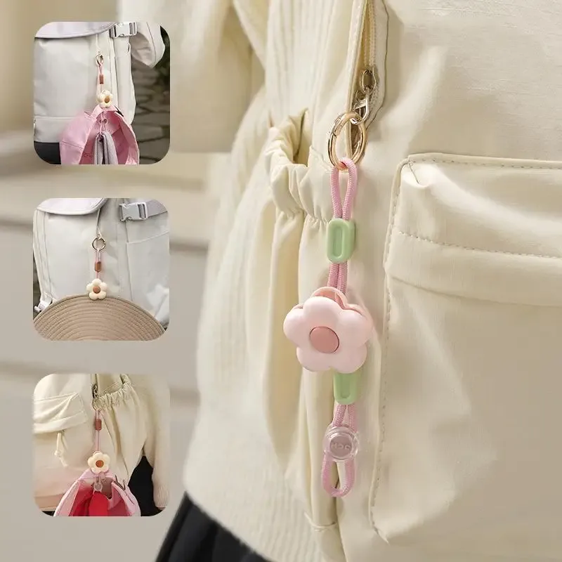 1 pièce – clip portable en forme de fleur pour casquette, support anti-perte en silicone pour sac à dos, sac à main, chapeau de soleil – organisateur portable mains libres