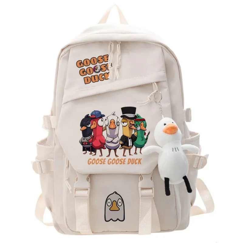sac à dos de jeu de canard d'oie, sac d'école pour étudiants, sac à livres de dessin animé, sac à dos de voyage pour ordinateur portable, cadeaux d'extérieur pour garçons et filles