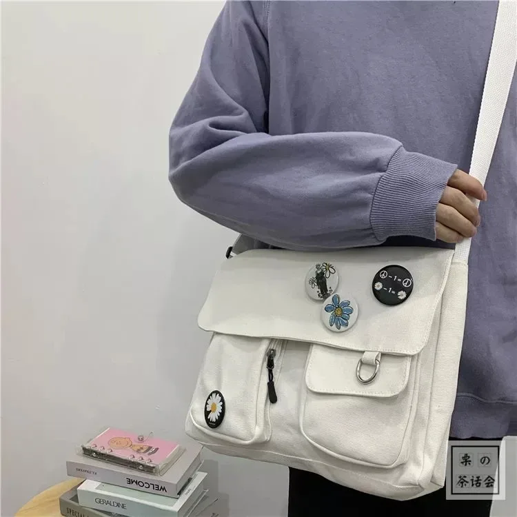 xierya femmes toile sac de messager jeunes dames mode sac à bandoulière étudiant grande capacité femme sacs à bandoulière femme paquet