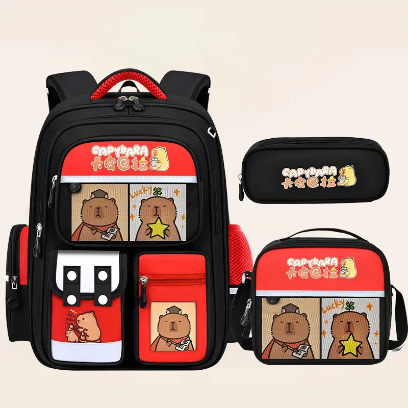 sac dos nylon astronaute étoiles bleu foncé pochette déjeuner pochette crayons sacs scolaires grande capacité préppy