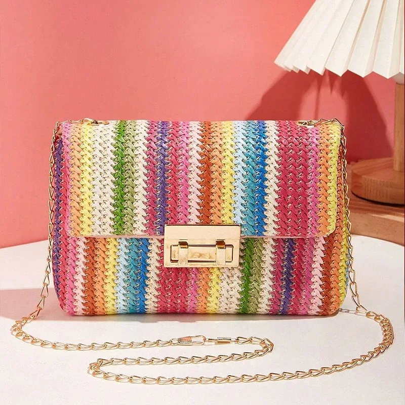 sac à bandoulière pour femmes, sangle en chaîne, accessoire élégant pour banquet, sac à bandoulière pour tenues de jour à nuit