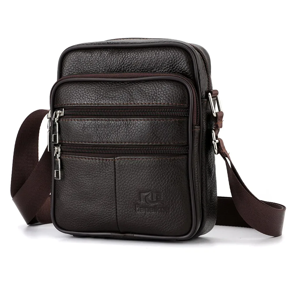 sac à bandoulière pour hommes, sacoche d'affaires décontractée vintage, sac à bandoulière de voyage en cuir de haute qualité pour hommes