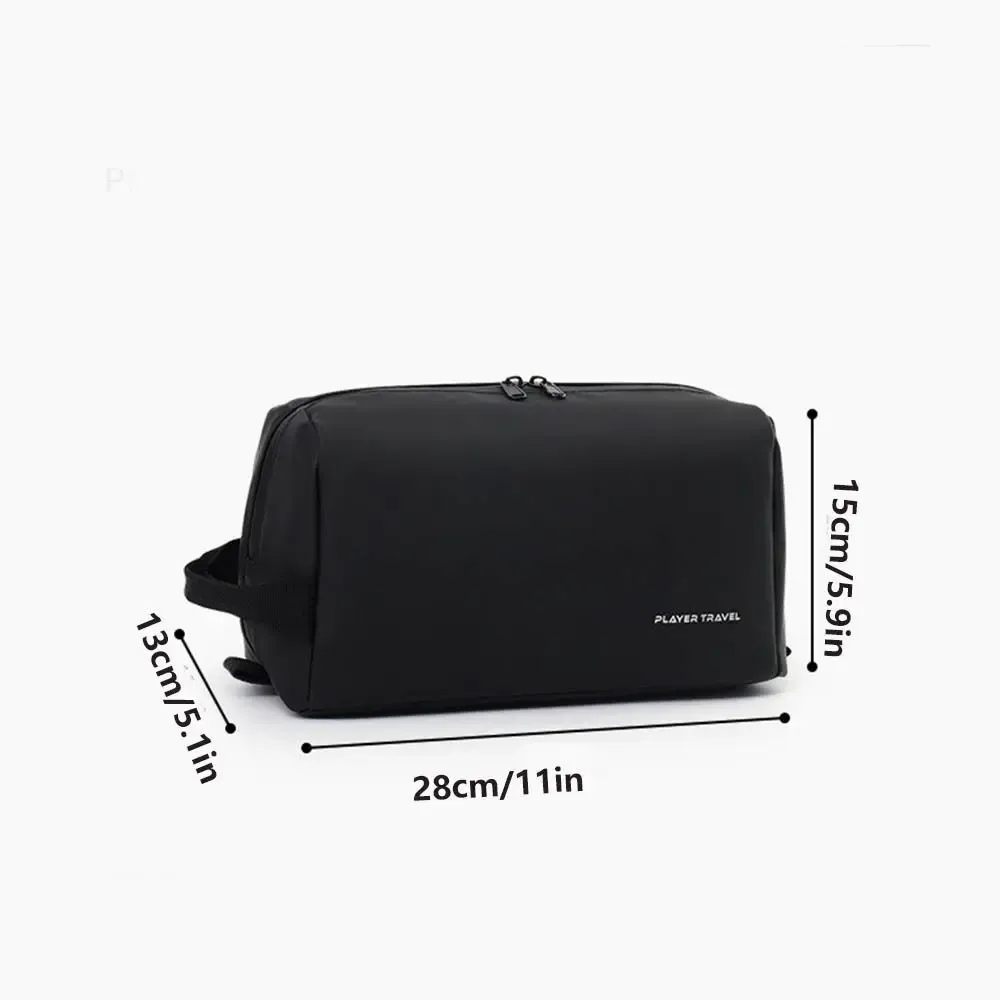 sac de toilette imperméable pour homme, sac de toilette léger en pu, séparation sèche et humide, grande capacité, sac de maquillage pour femmes et hommes