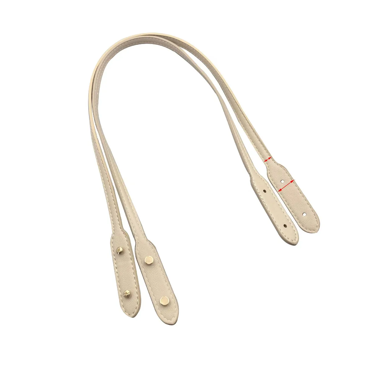 sangles de sac avec rivets, longueur 73cm, sangle de poignée en cuir pu, sangle de sac à bandoulière détachable de remplacement, accessoires de sac de bricolage