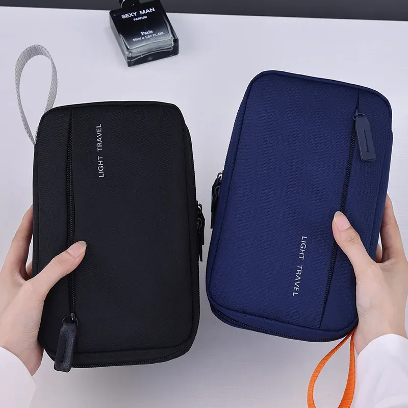 nouveau sac de toilette portable, ensemble de 3 pièces, indispensable pour les voyages, trousse de maquillage multifonctionnelle pour hommes, organisateur de cosmétiques, sac de rangement imperméable.