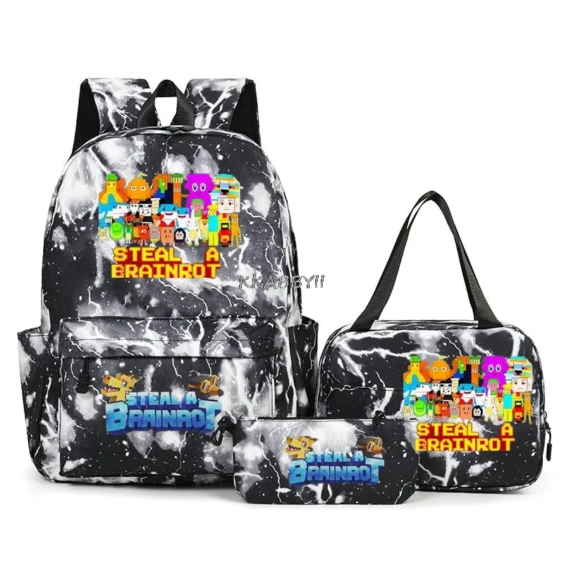 lot de 3 sacs à dos imprimés 67 six seven, style simple, légers, pour garçons et filles, sacs d'école amusants avec le numéro 67, sacs de voyage, mochilas