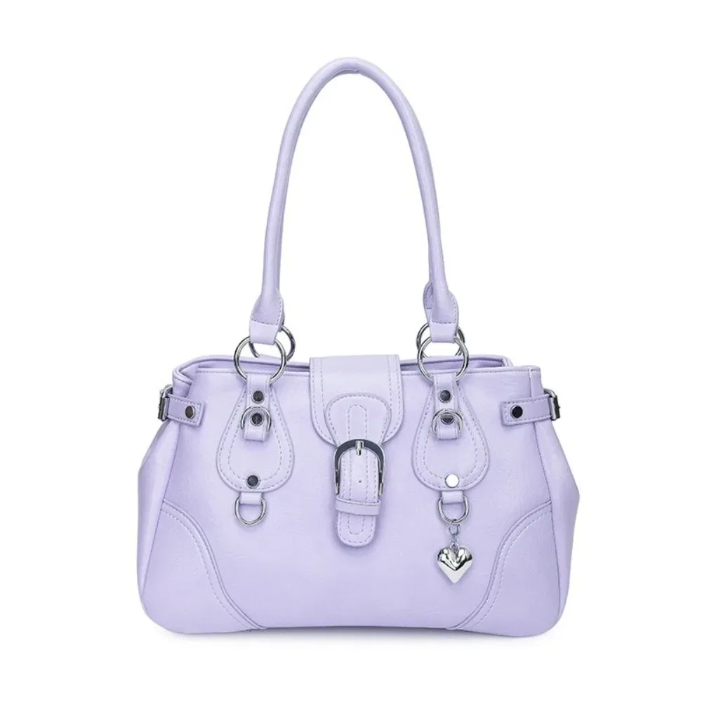 sac à bandoulière rétro style moto grande capacité en cuir pu pour femme, esthétique y2k, pour usage quotidien