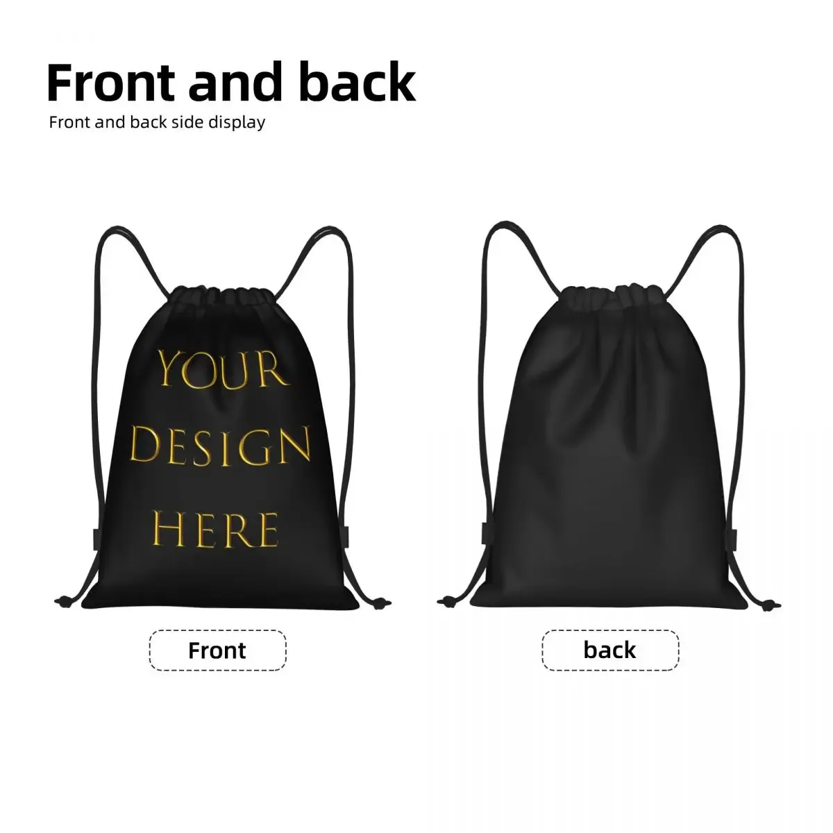 personnalisez votre photo logo texte impression cordon sac à dos gym sport sac à dos portable votre conception ici bricolage sac à provisions sac