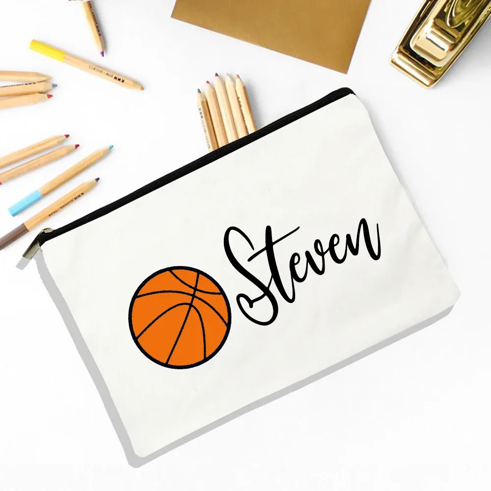 sac à crayons de football personnalisé, trousse à crayons avec nom personnalisé, fournitures de papeterie scolaire, sacs de rangement, cadeau de noël et d'anniversaire pour enfant