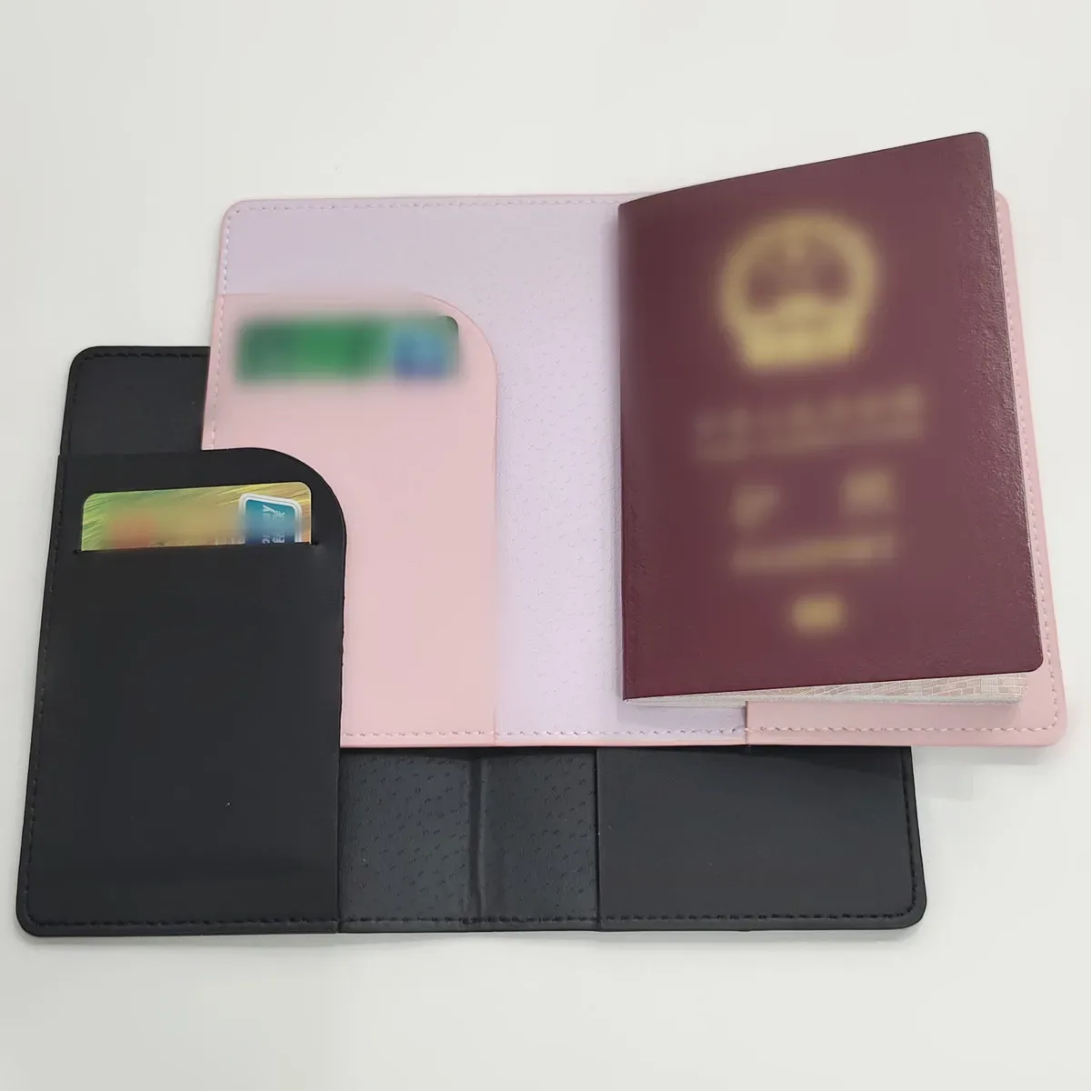 lot de 2 étuis de passeport en cuir pu mr & mrs, porte-cartes léger, accessoires de voyage, portefeuille, cadeau pour couples