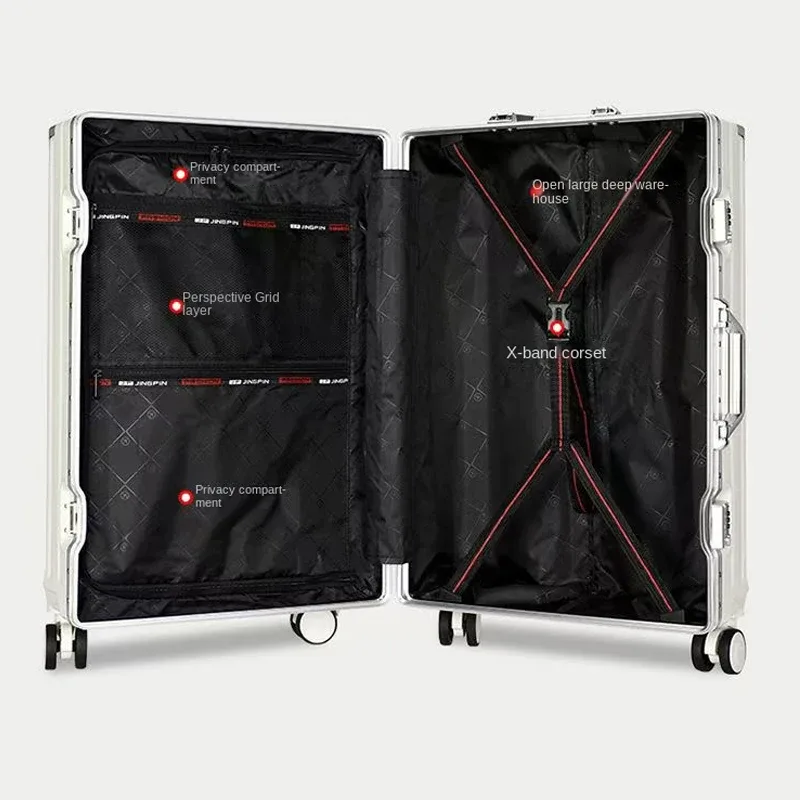 ko-ku 20-30 pouces mise à jour cadre en aluminium chaud valise de grande capacité bagages populaires sac de voyage embarquement valises à main