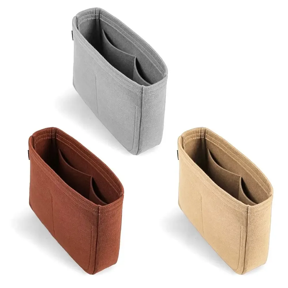 sac à main en feutre durable, sac d'insertion, support de sac de rangement, doublure de sac à main, organisateur de sac portable pour evelyne 16/29/33