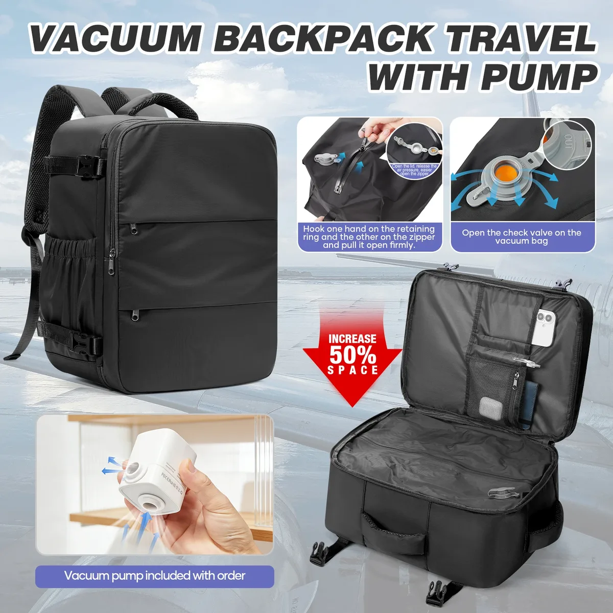 sac à dos de cabine ryanair 40x30x20, sac à dos sous vide avec pompe, sac à dos de travail pour homme, sacs pour homme, sacs de rangement pour vêtements