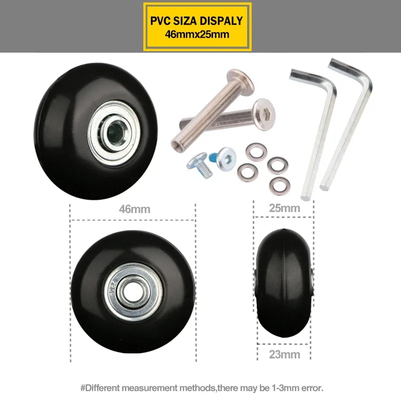 roues de valise 1 paire d'axes de remplacement pour valises roues de rechange de luxe outil de réparation de luxe roulettes