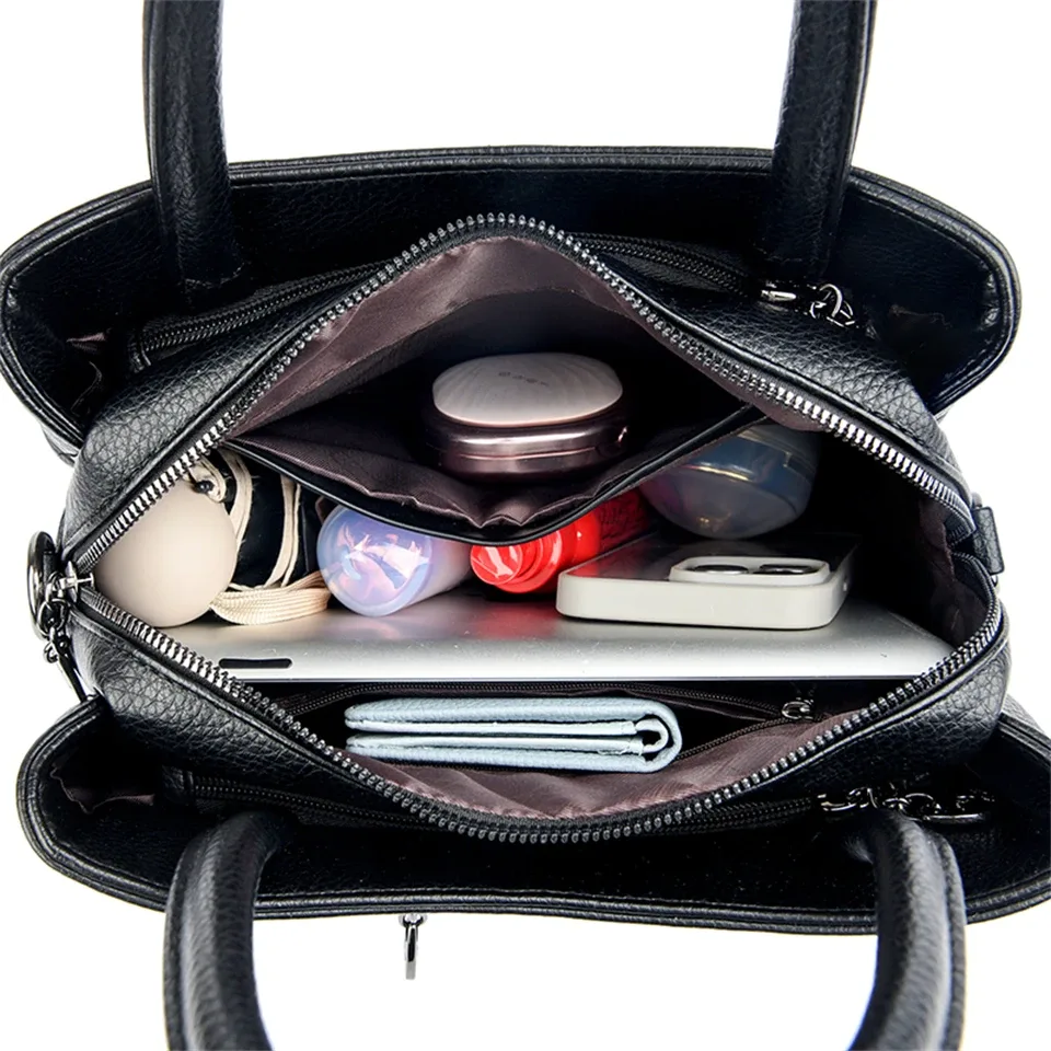 sac à bandoulière en cuir de haute qualité pour femme, sacs à poignée supérieure, sacs à main pour femme, sac messager, designer de luxe, initié