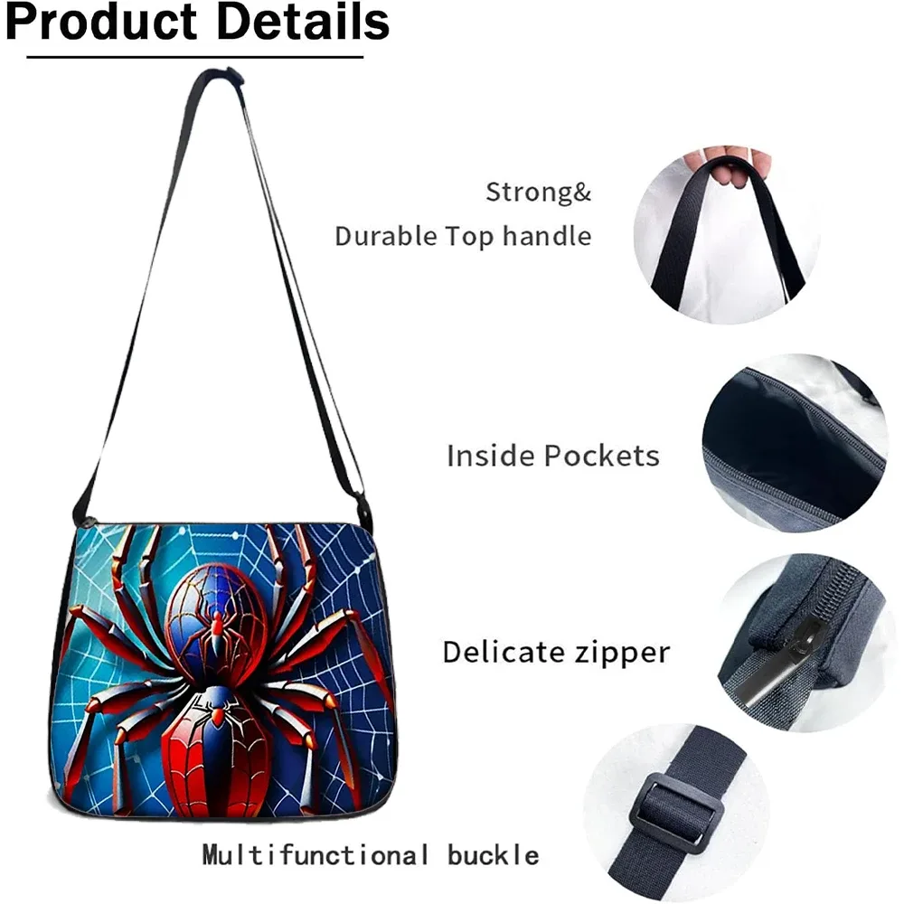 sac dos polyester arachnide rouge bleu noire enfant école couverture souple polyester doublure capacité inférieure vingt litres