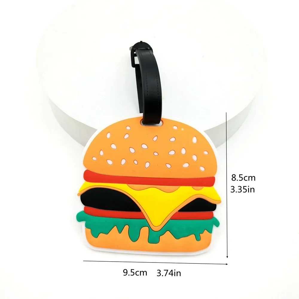 étiquettes de bagage motif crème glacée, mignonnes, pour valises, sacs d'école, étiquettes de voyage, étiquettes d'identification pour bagages de vacances d'été à la plage