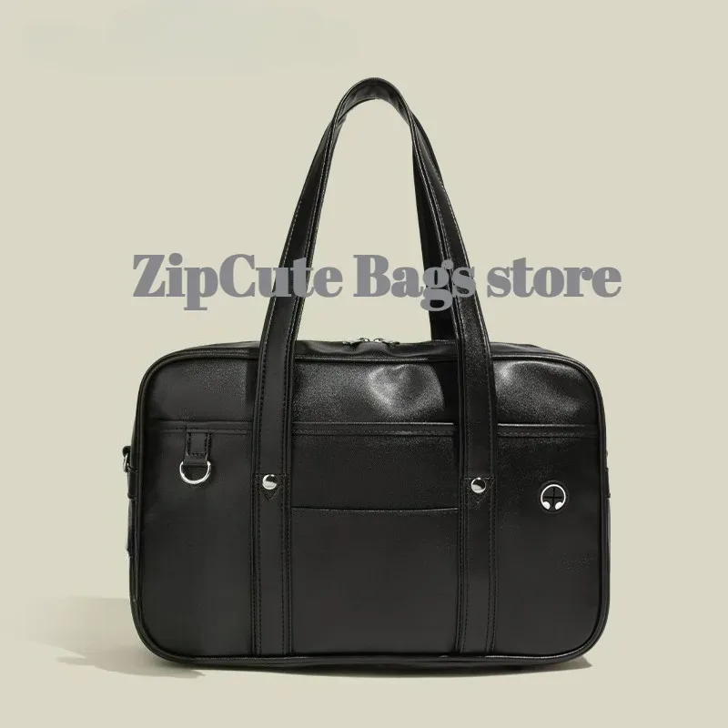 sac d'école japonais bidimensionnel pour étudiante jk, sac à dos en pu pour fille, résistant à l'usure, imperméable, sac à bandoulière messager