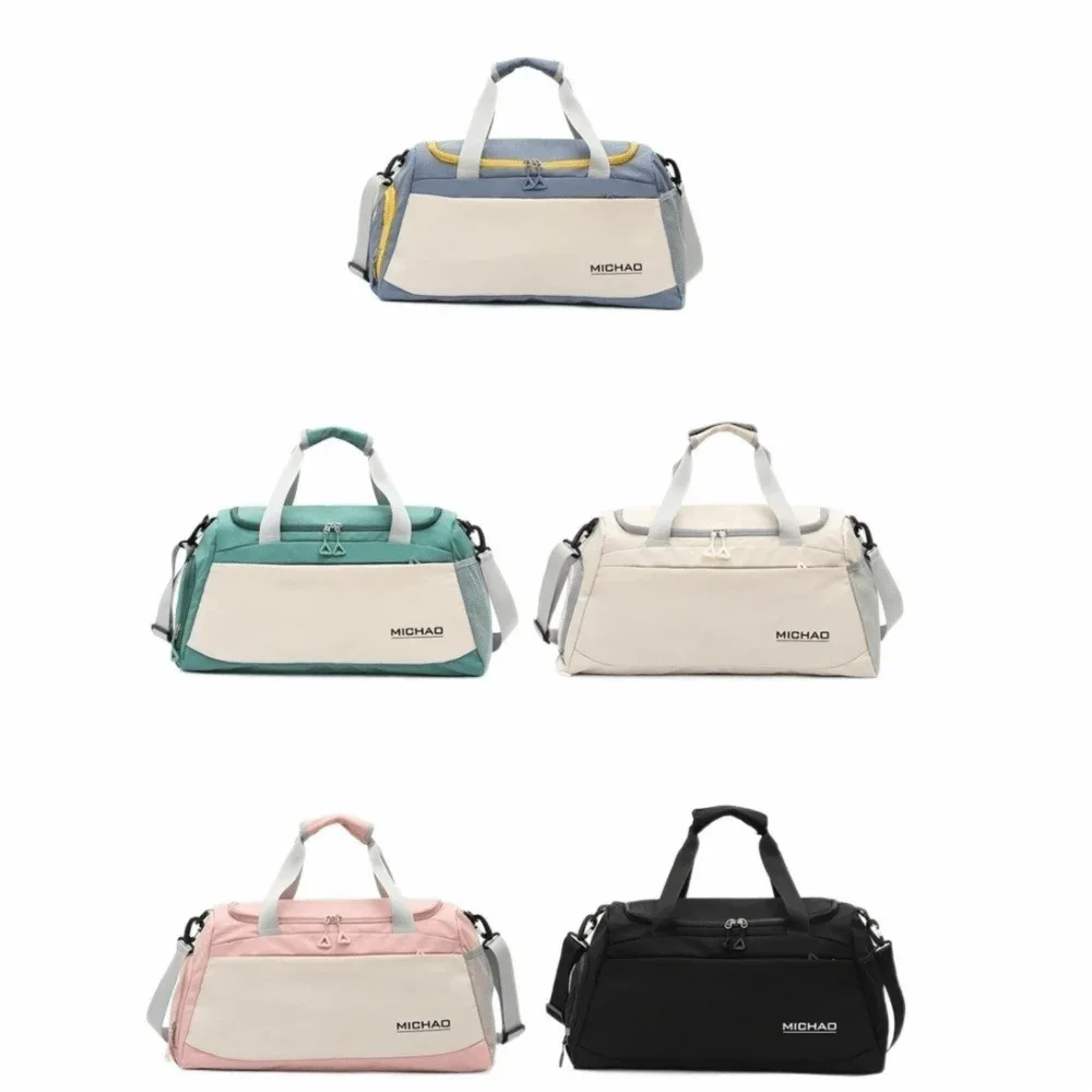 sac polochon de voyage à séparation sèche et humide, étanche, grande capacité, sac à bagages de voyage, compartiment à chaussures, résistant à l'usure