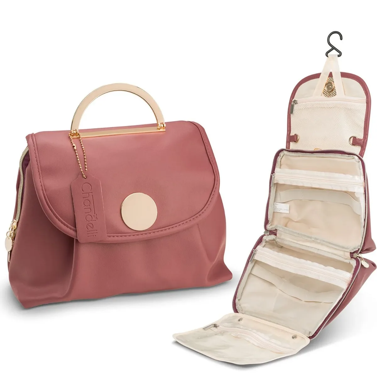 trousse de toilette multifonctionnelle résistante à l'eau pour femme, trousse de maquillage cosmétique, accessoires de toilette