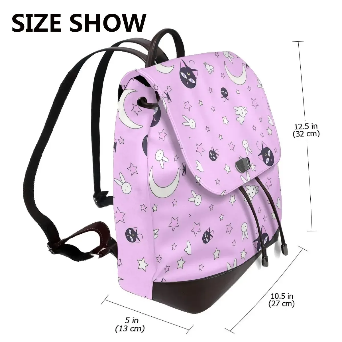 s-sailor-m-moon nouveau sac à dos pour femme tendance, sac à dos en cuir de haute qualité, sac à dos simple et élégant, sac à dos de grande capacité