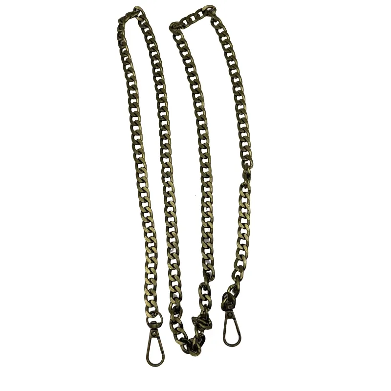 chaîne de sac en métal et aluminium de 120cm, pièces de rechange, accessoires pour sac à main à bandoulière tissé à la main, bricolage, sangles détachables faites à la main