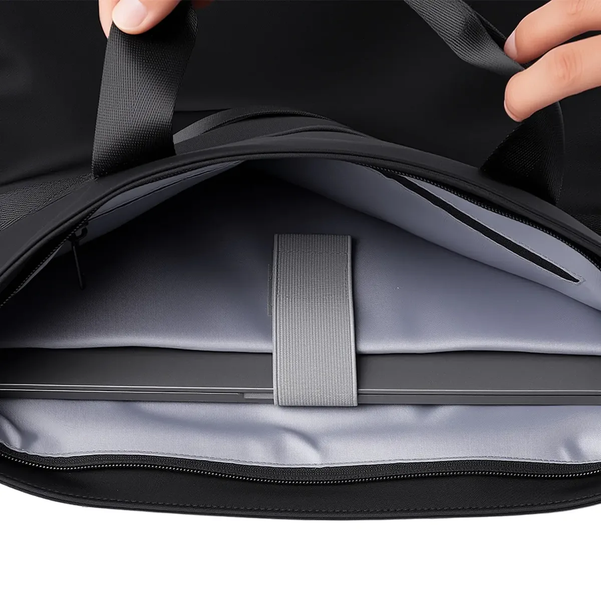 sac fourre-tout pour ordinateur portable mark ryden, en nylon hydrofuge, convient aux macbook de 14 pouces, fermeture éclair ykk, mallette d'affaires