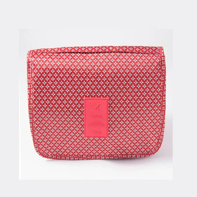 sac à cosmétiques pochette de voyage pour femmes articles de toilette imperméables organisateur de beauté dames salle de bain nécessaire sac de rangement de maquillage avec crochet de lavage