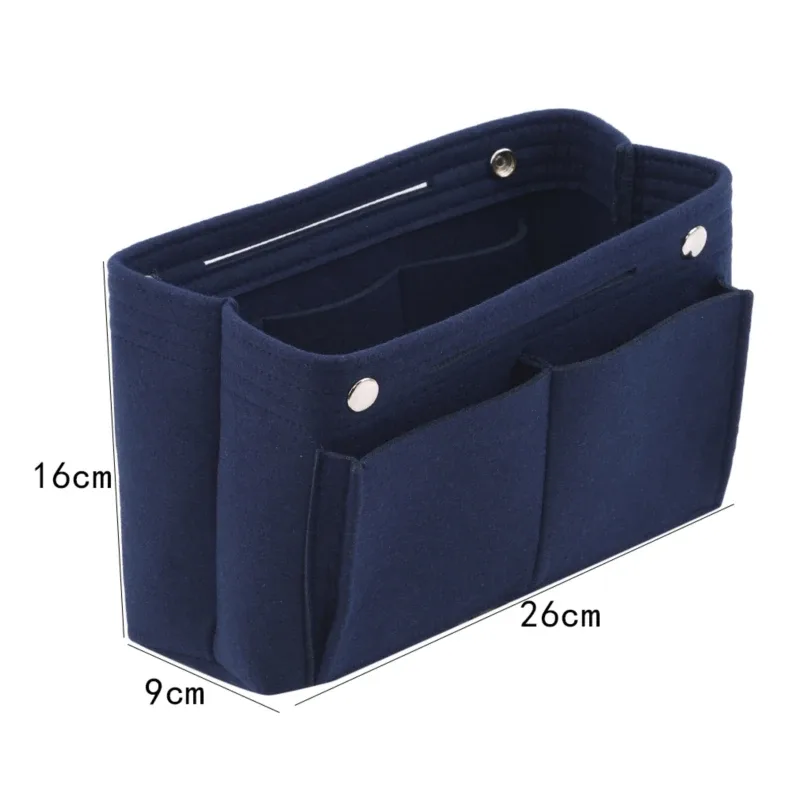 sac de maquillage à insertion multifonction pour femmes, sac à main intérieur de voyage, sacs à cosmétiques pour dames, organisateur de rangement portable, fourre-tout 2024