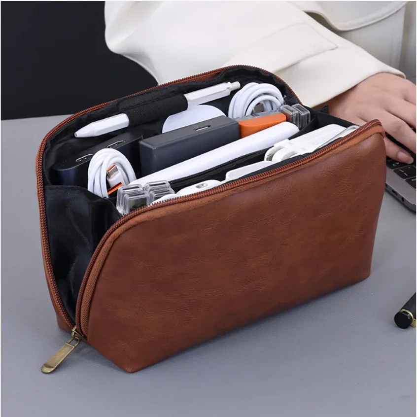 nouveau fil portable usb organisateur sac voyage écouteur powerbank lignes de données pochette de rangement grande capacité souris câble sac