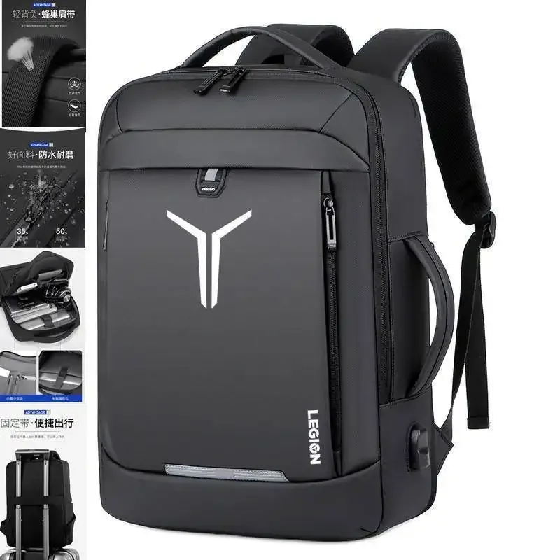 sac à dos unisexe antichute et antichoc pour ordinateur portable, nouveau style 2026, esthétique haut de gamme, sac à double bandoulière personnalisable en tissu oxford pour affaires