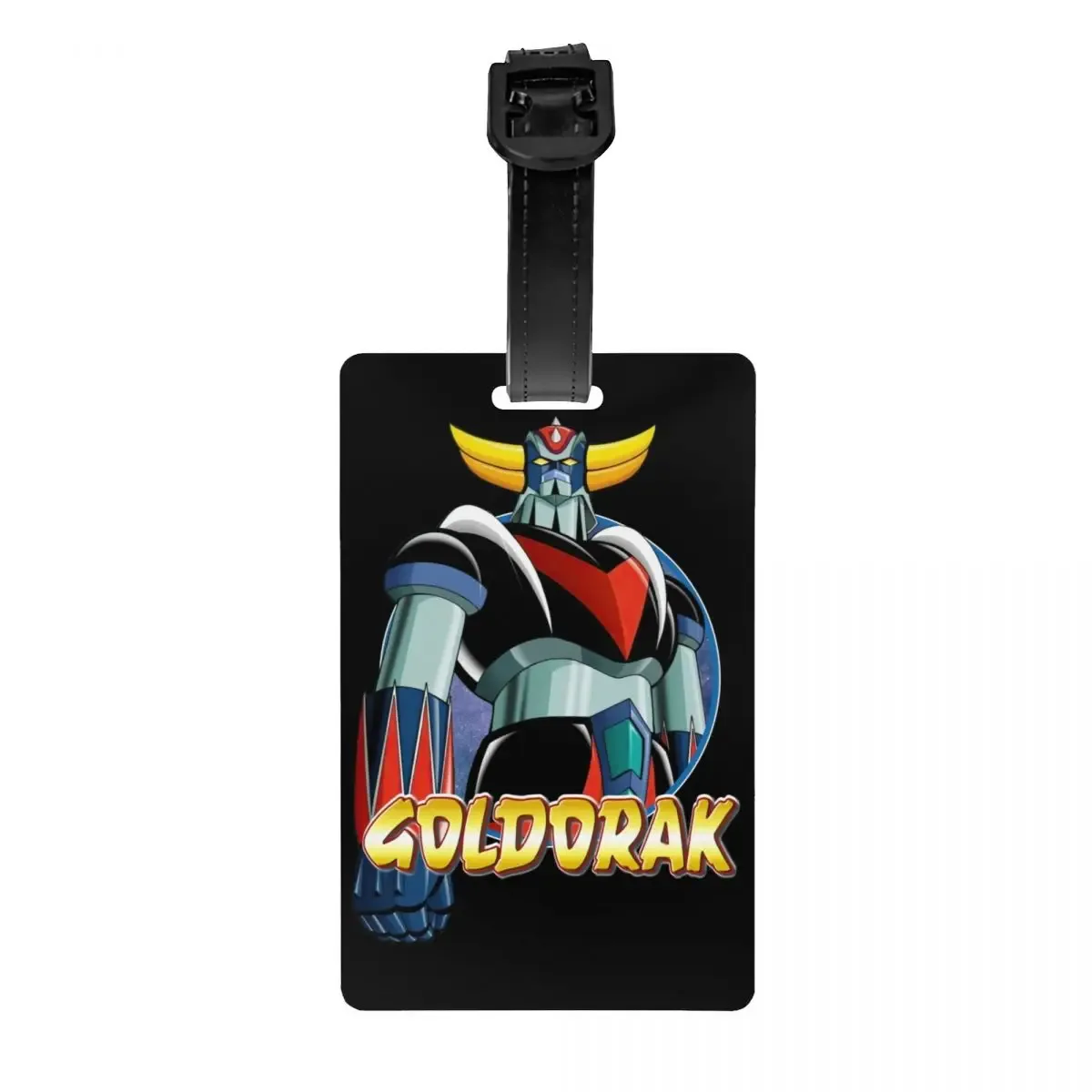 étiquettes à bagages personnalisées goldorak grendizer pour valises, mignonnes, anime ufo robot goldrake, couverture de confidentialité, carte d'identité