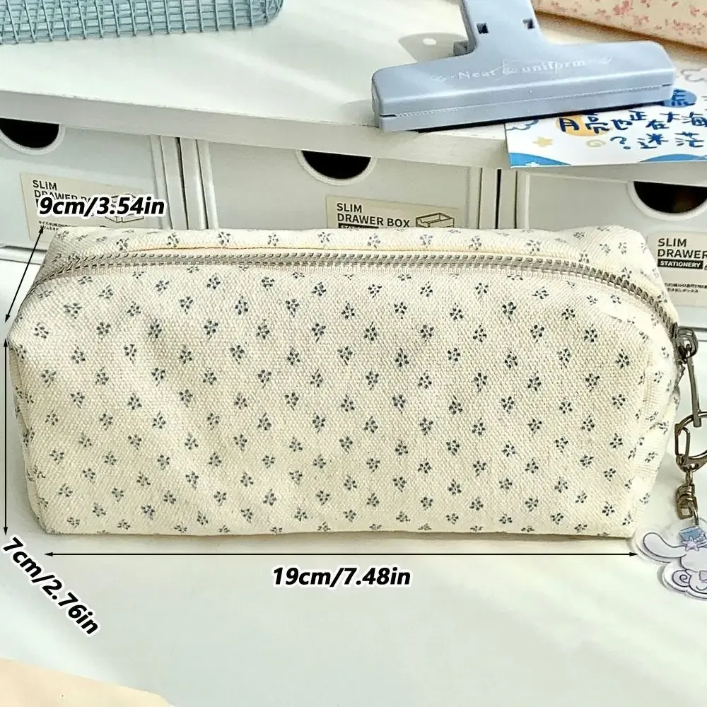 trousse à stylos à motif floral mignon, grande capacité, multifonctionnelle, organisateur de papeterie pour étudiants
