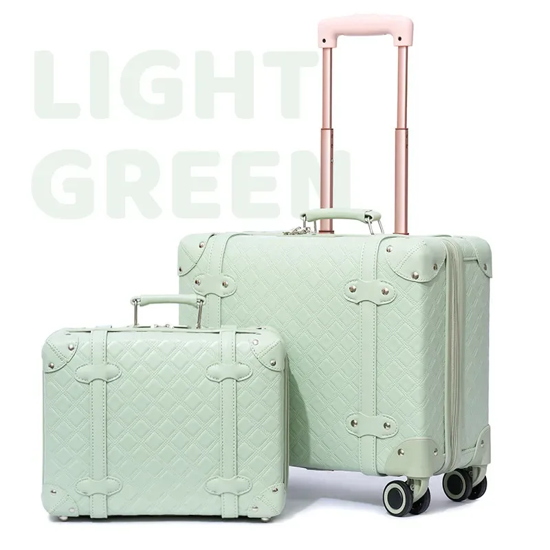 valise de luxe 16 pouces pour les courts voyages en avion - bagage à roulettes 18 pouces pour enfants, idéal pour les petites filles en voyage en avion