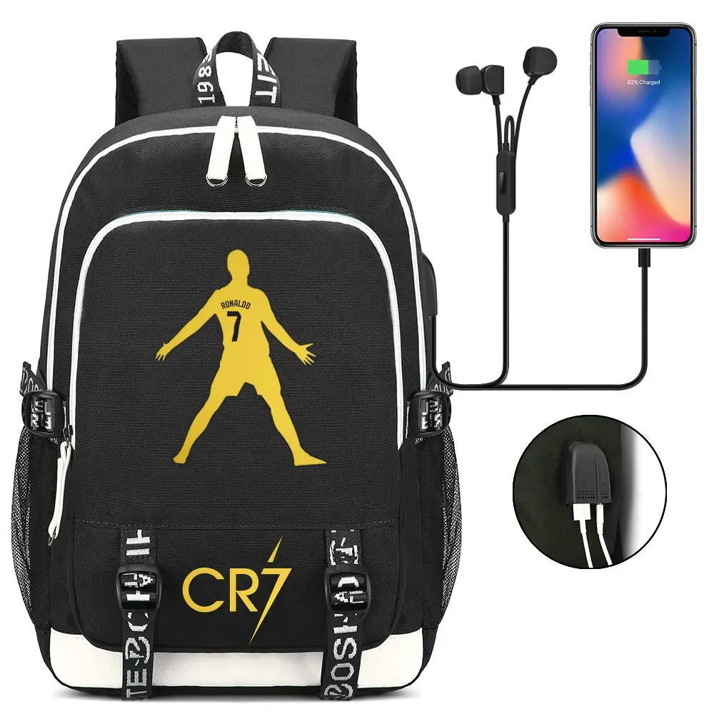 sac à dos camouflage cr7, sac d'école pour adolescents, filles, garçons, femmes, hommes, étudiants du secondaire, grand sac pour ordinateur portable, mochilas