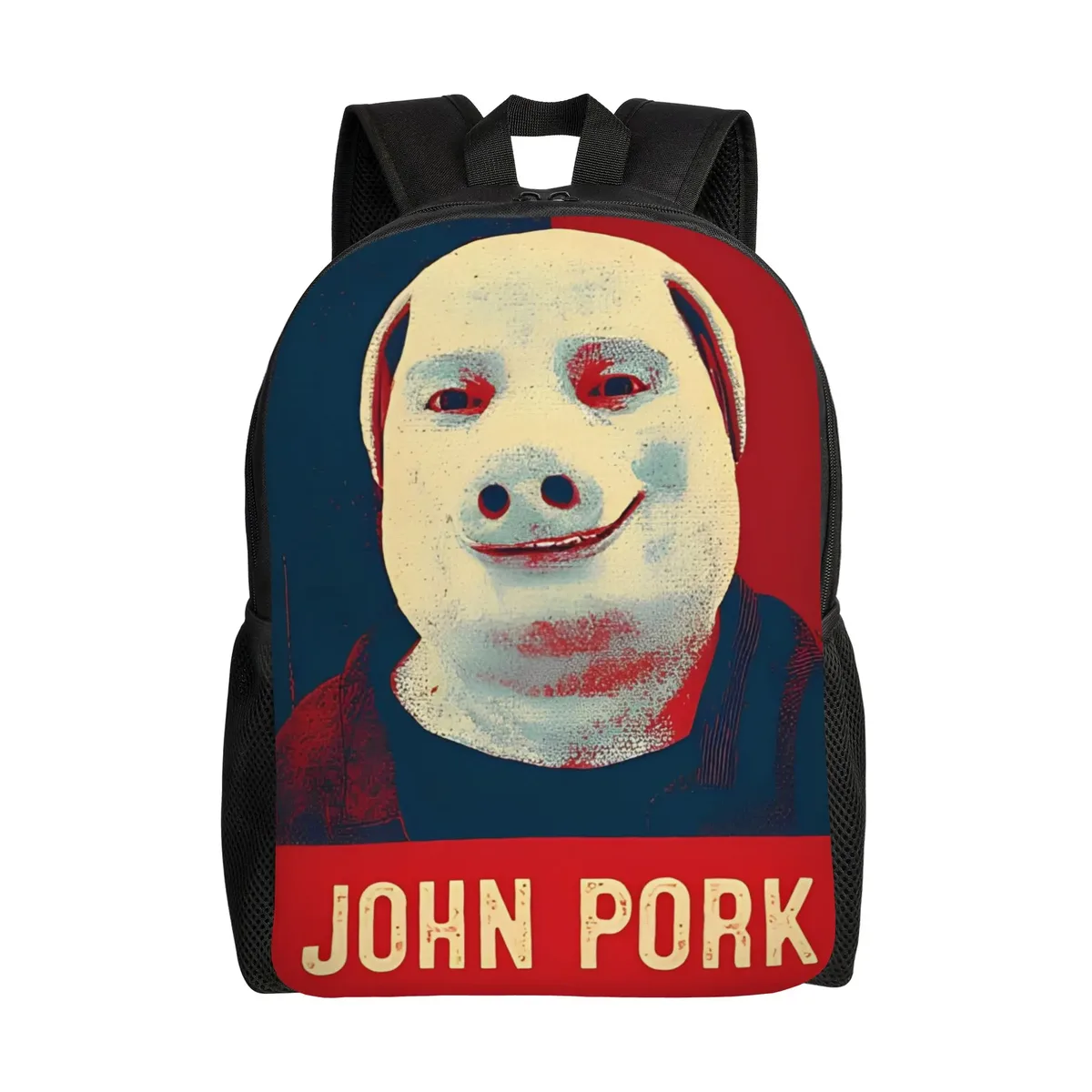 sac à dos fantaisie tung tung tung sahur john pork pour garçon, grands sacs d'école de voyage, sac à dos coloré