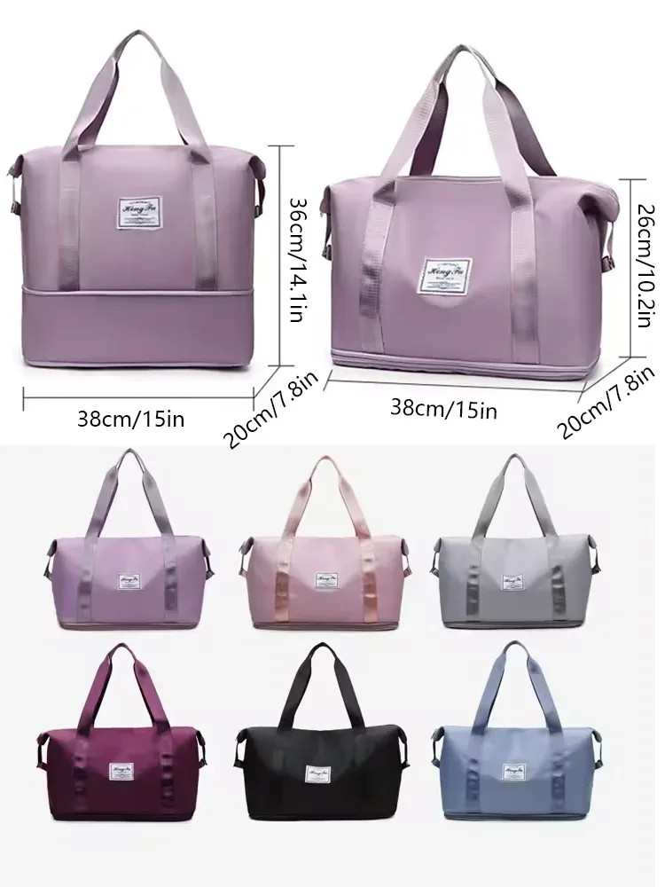 unixinu sac de voyage à main en nylon imperméable à l'eau sport sacs fourre-tout de sport pour femmes grande capacité de stockage bagages sac à main