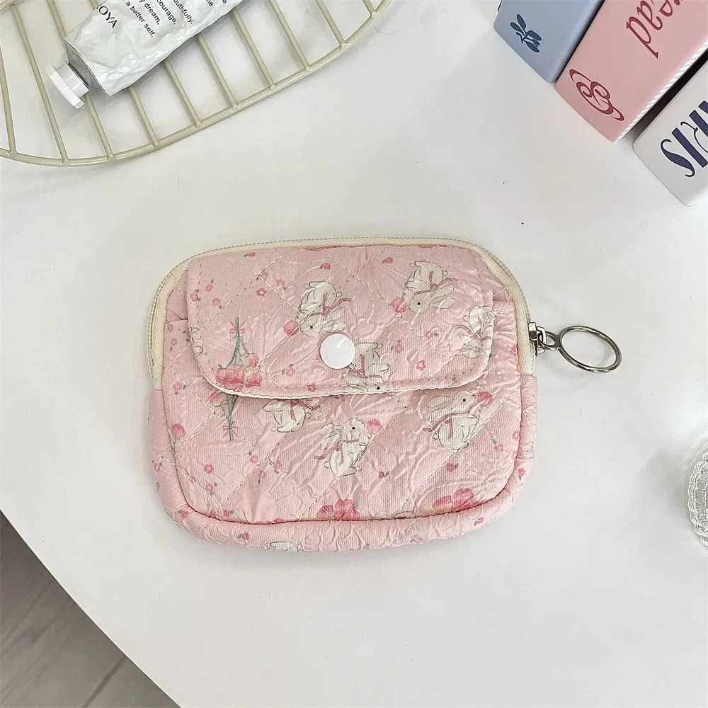 trousse cosmétique tissu coton motifs dessins animaux poche avant zippée format petite boîte usage voyage femmes