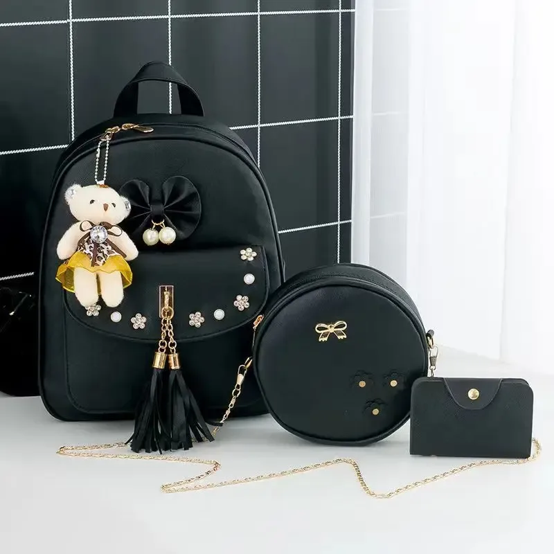 sac dos cuir synthétique gris motif géométrique relief bandoulière amovible porte-monnaie inclus voyage femme