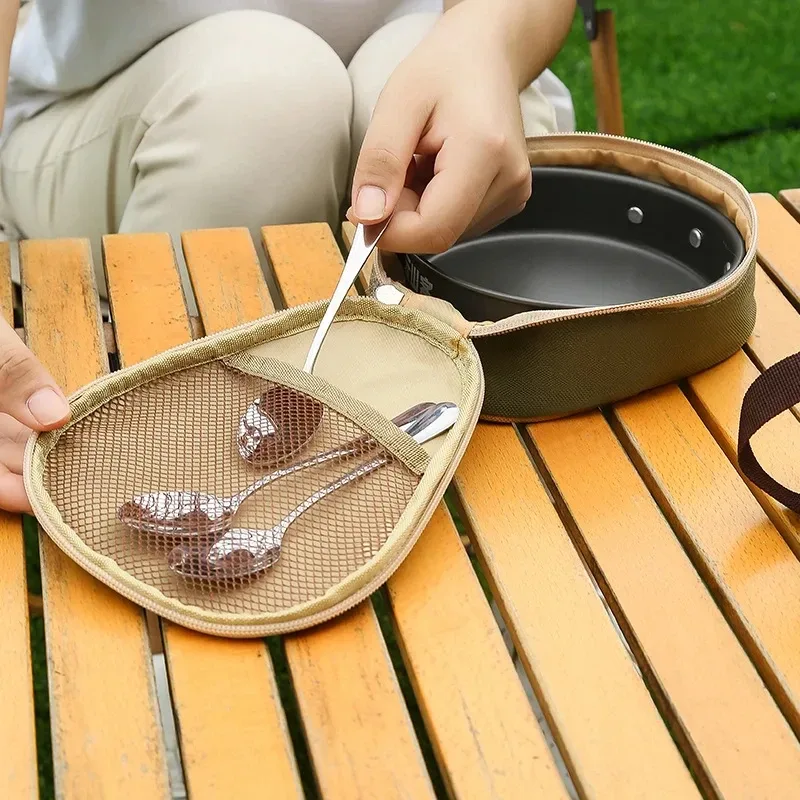 sierra bowl – sac de rangement oxford, vaisselle étanche, tasses, étui de transport, organisateur de camping en plein air voyage barbecue pique-nique pochette