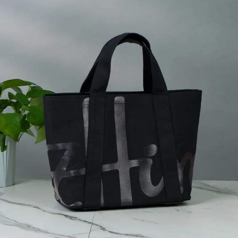 sac fourre-tout en toile pour femme de marque tendance, petit sac à main en coton pour femme