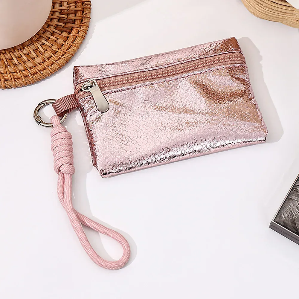 pochette à maquillage brillante airfriend, petite pochette à rouge à lèvres personnalisée, pochette à maquillage carrée de voyage, mini pochette de luxe, pochette cosmétique imperméable