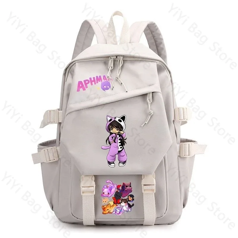 sac à dos aphmau, sac à dos d'école de grande capacité pour étudiants, sac à dos de voyage léger et durable en nylon pour garçons et filles